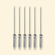 Set de 6 brochettes en inox Vivaplancha avec manches ergonomiques